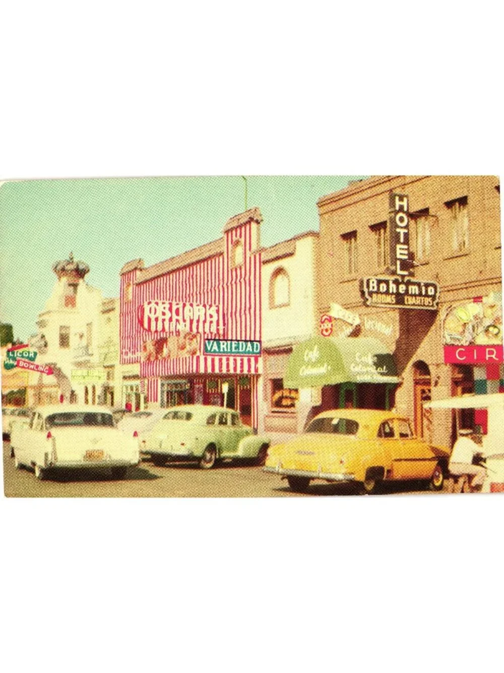 Main Street Curio Shops Tijuana Mexico Postcard Avenida Revolución Unused Vintag